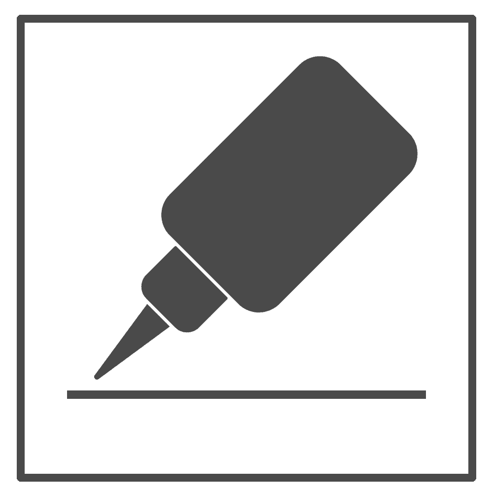 Laser compatible glue